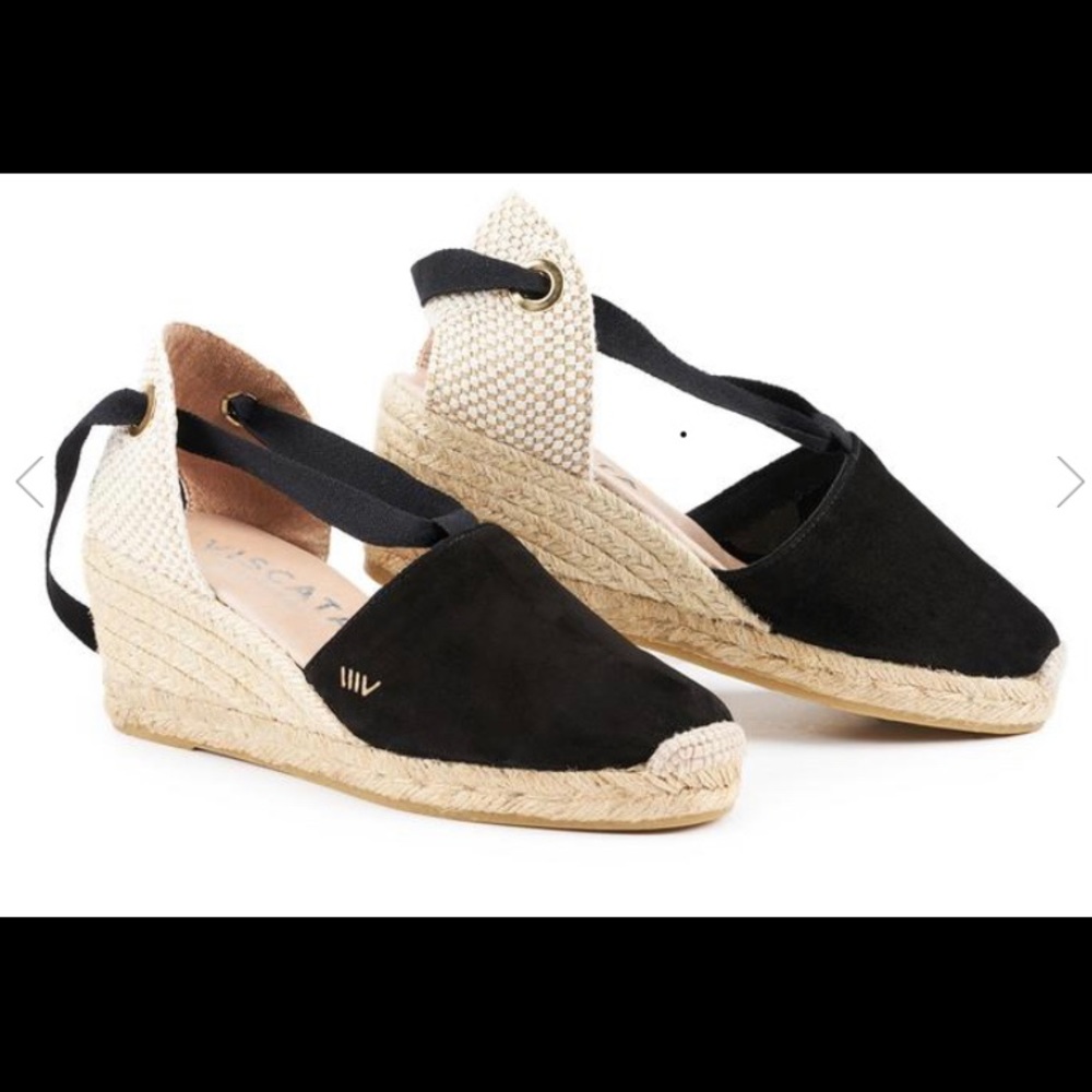 Viscata Suede Espadrilles Black